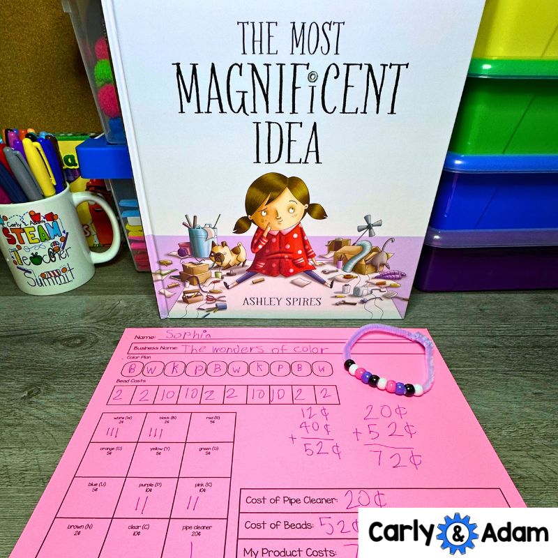 2nd Grade Math STEM Challenge Product Development The Most Magnificent Idea — preview 2