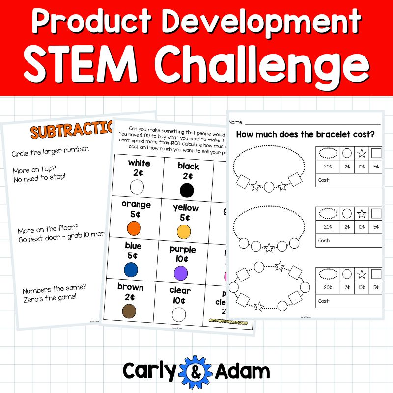 2nd Grade Math STEM Challenge Product Development The Most Magnificent Idea — preview 4