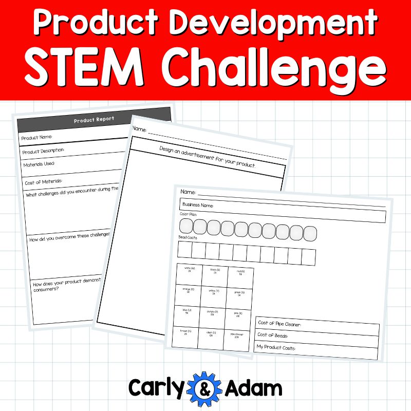 2nd Grade Math STEM Challenge Product Development The Most Magnificent Idea — preview 6