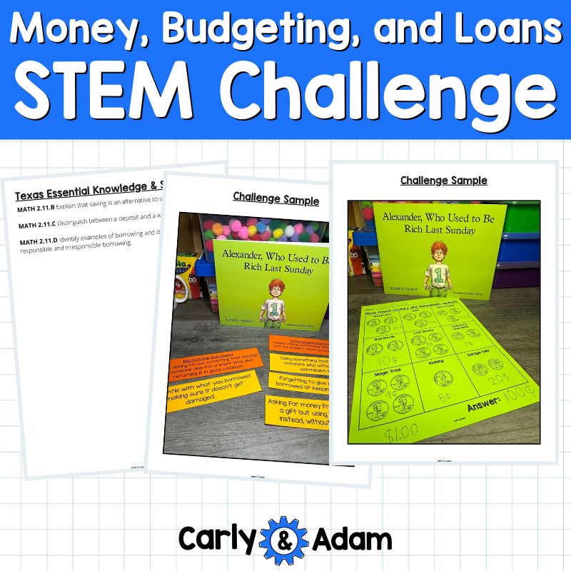 2nd Grade Math STEM Challenge Business, Budgeting, Money, and Borrowing — preview 4