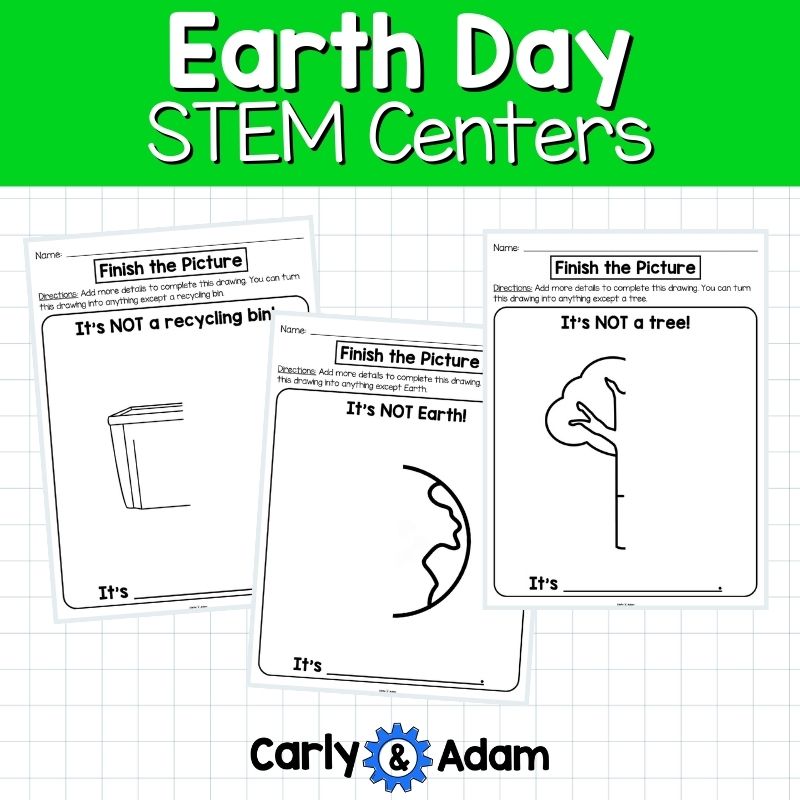 Earth Day STEM Centers Collaborative Poster, Creativity Activities, Recycling — preview 9