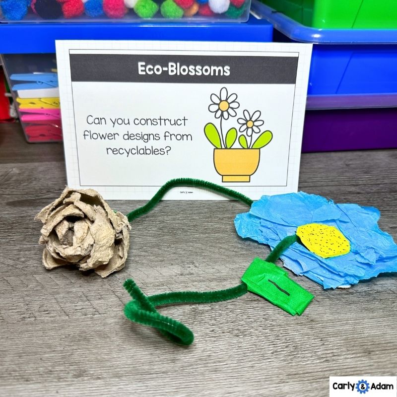 Earth Day STEM Centers Collaborative Poster, Creativity Activities, Recycling — preview 16