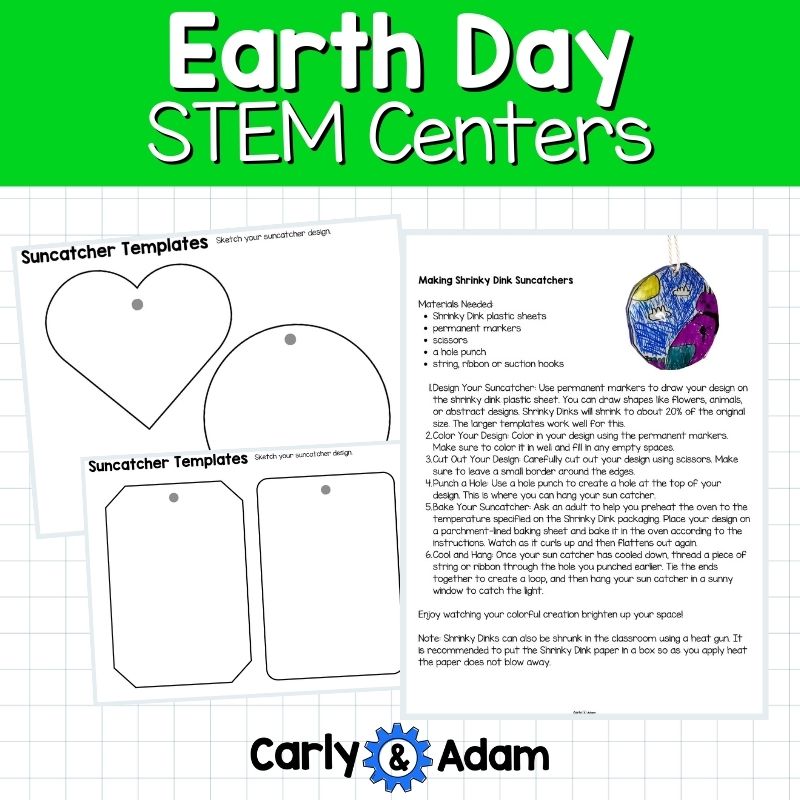 Earth Day STEM Centers Collaborative Poster, Creativity Activities, Recycling — preview 17