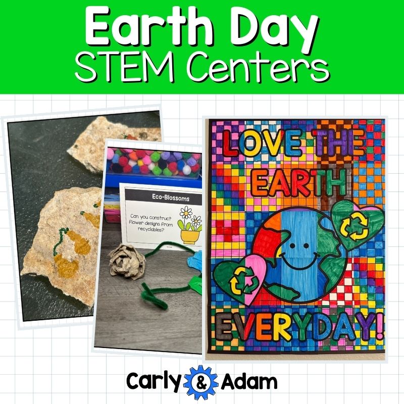 Earth Day STEM Centers Collaborative Poster, Creativity Activities, Recycling — preview 20