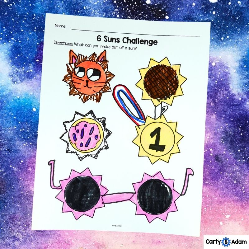 Solar Eclipse Astronomy Creativity Activities Morning Work, STEM Sub Plans — preview 8