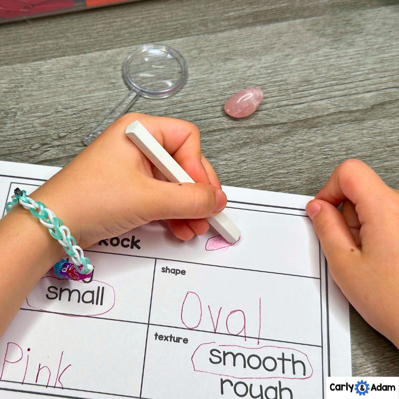 A Rock Can Be Kindergarten STEM Activity Properties of Rocks Investigation — preview 6