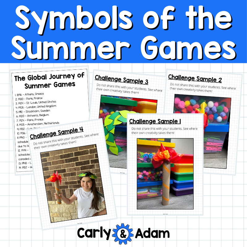 Symbols of the Summer Games Torch and Laurel Wreath STEM Activities — preview 4