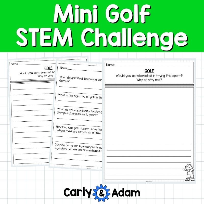 Summer Games 2024 Mini Golf STEM Activity Putt Putt Golf Course Designer — preview 6