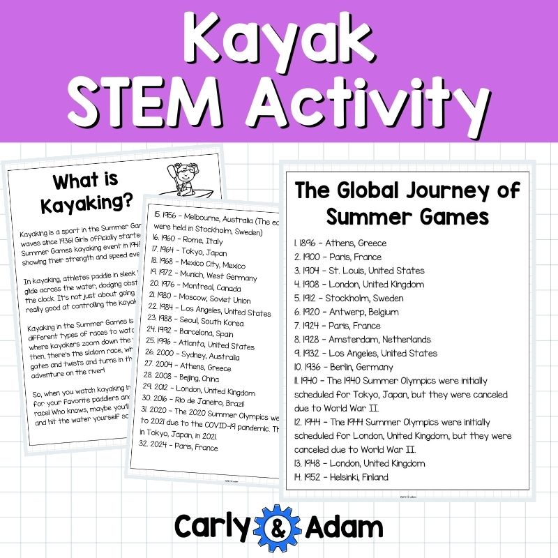 Summer Games 2024 Kayak STEM Activity Kayaking, Magnets, Magnetism — preview 11