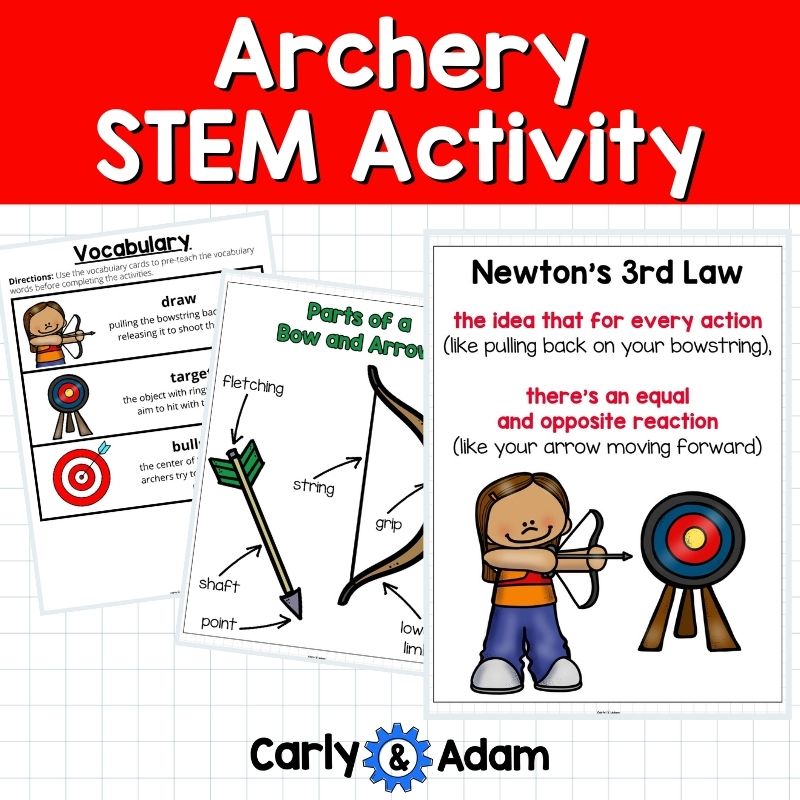 Summer Games 2024 Archery STEM Activity Bow and Arrow Designer Newtons 3rd Law — preview 6