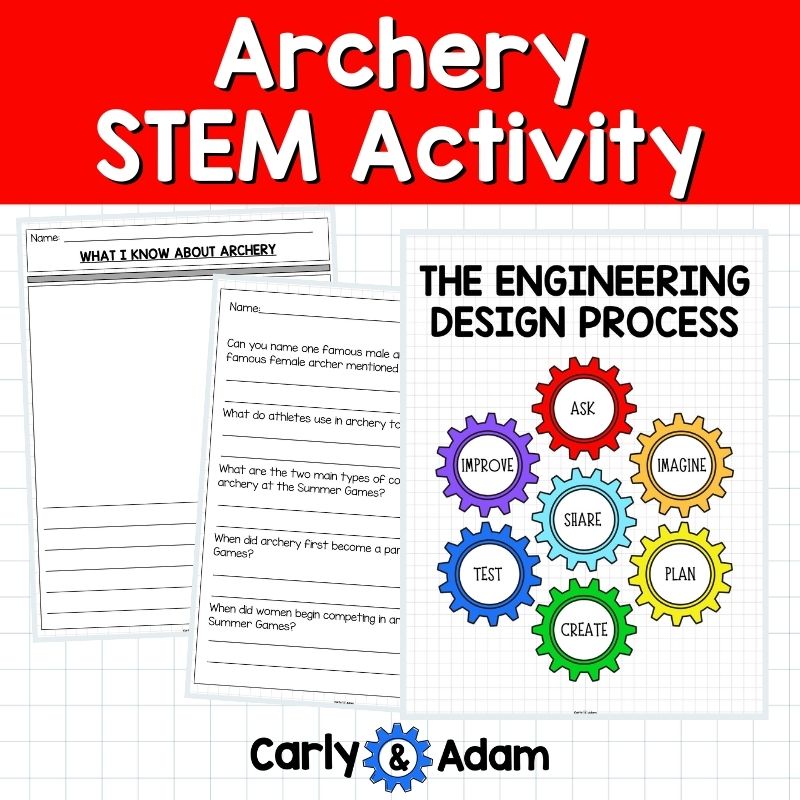 Summer Games 2024 Archery STEM Activity Bow and Arrow Designer Newtons 3rd Law — preview 8