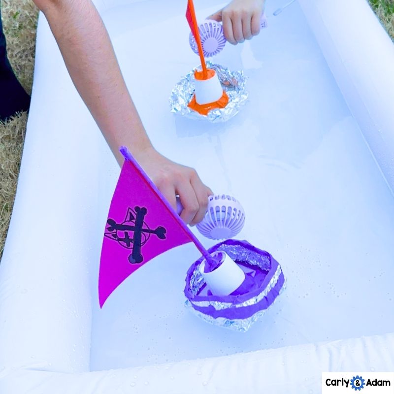 Sailing STEM Activity Wind Powered Sailboat Regatta Sink or Float Experiment — preview 2