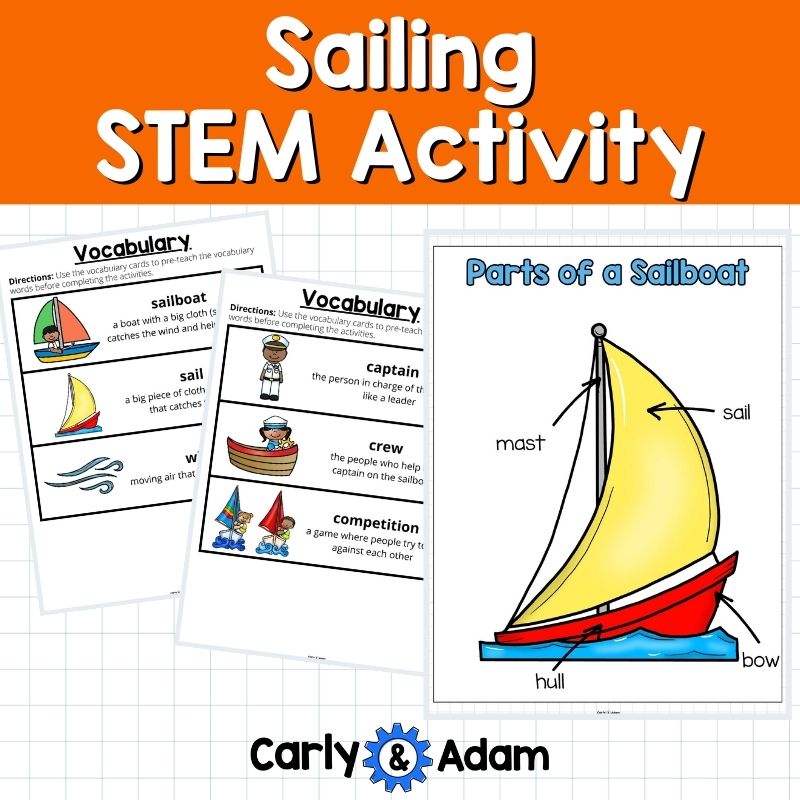 Sailing STEM Activity Wind Powered Sailboat Regatta Sink or Float Experiment — preview 5