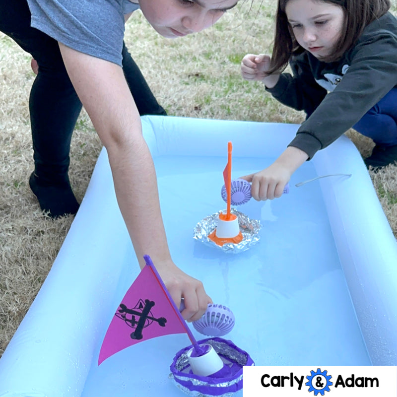 Sailing STEM Activity Wind Powered Sailboat Regatta Sink or Float Experiment — preview 11