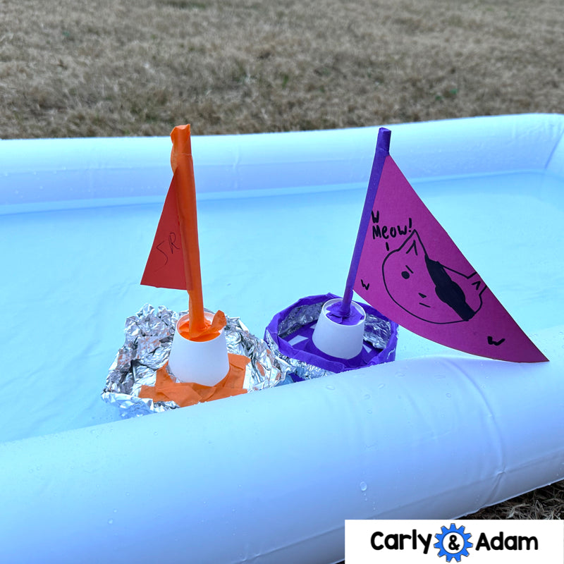 Sailing STEM Activity Wind Powered Sailboat Regatta Sink or Float Experiment — preview 14