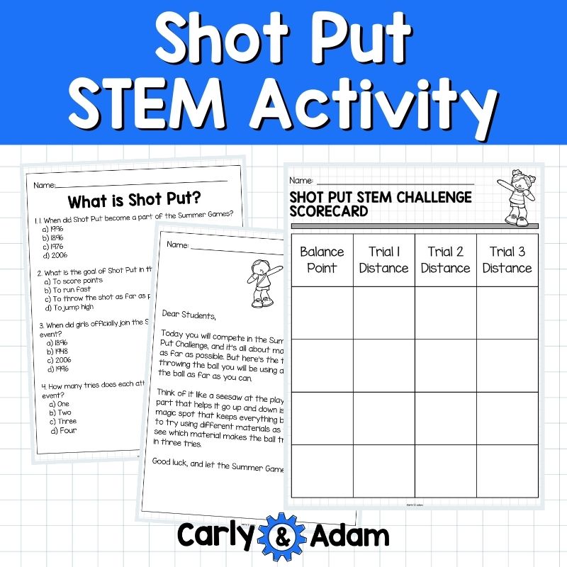 Summer Games 2024 Shot Put STEM Activity Track and Field Engineering — preview 6