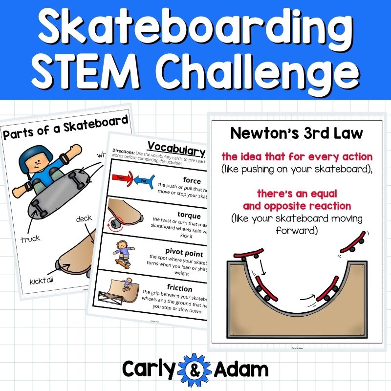 Summer Games 2024 Skateboarding STEM Activity Force and Motion Finger board — preview 2