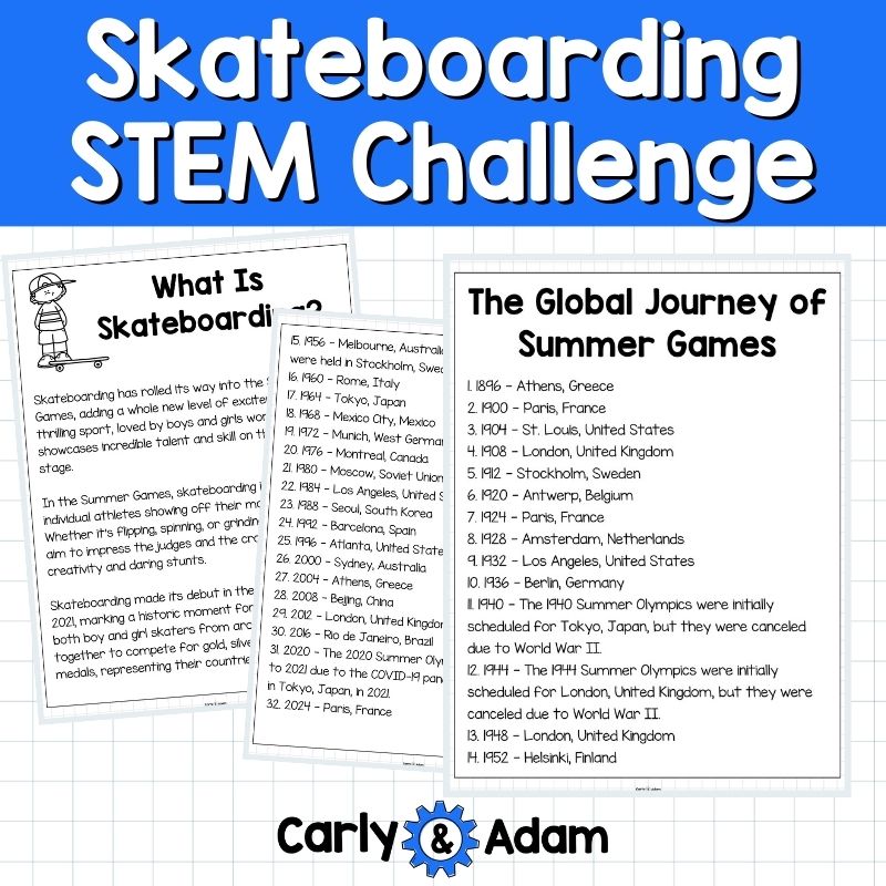 Summer Games 2024 Skateboarding STEM Activity Force and Motion Finger board — preview 7