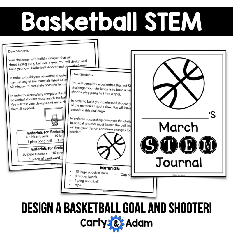 March Madness Basketball STEM Activity Build a Hoop and Ball Game — preview 5