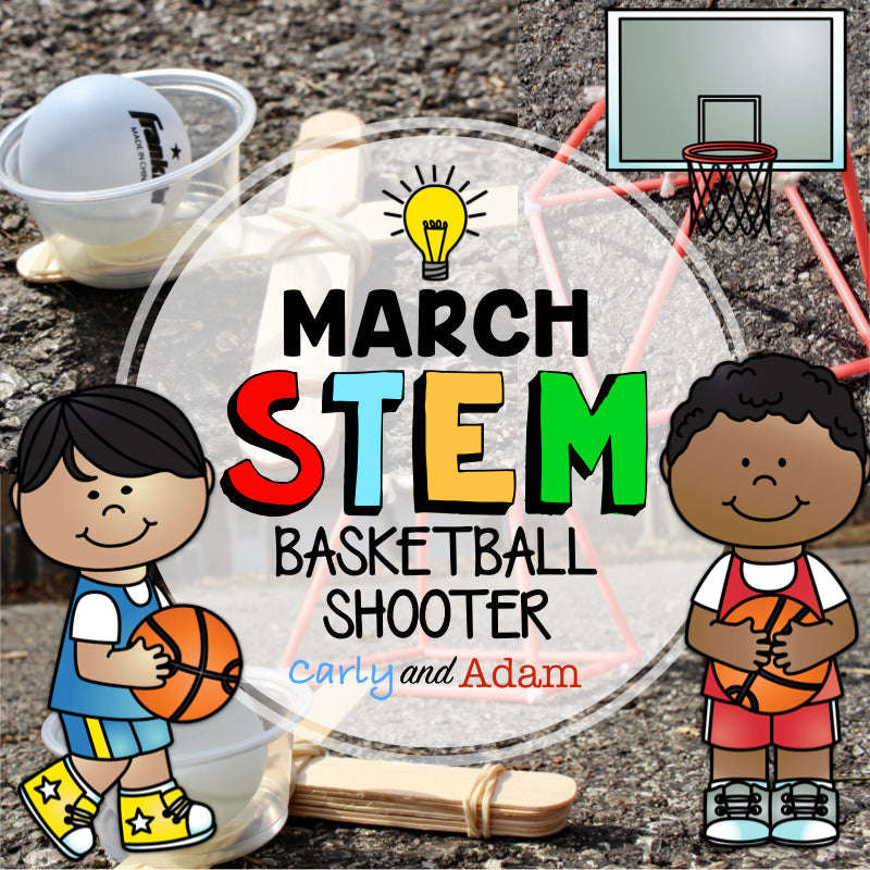 March Madness Basketball STEM Activity Build a Hoop and Ball Game — preview 1