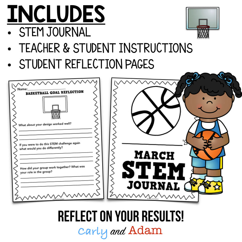 March Madness Basketball STEM Activity Build a Hoop and Ball Game — preview 10