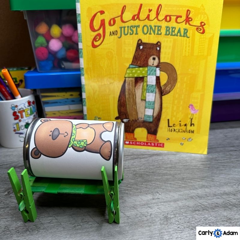 Goldilocks and Just One Bear Fractured Fairy Tale STEM Activity Read Aloud — preview 4