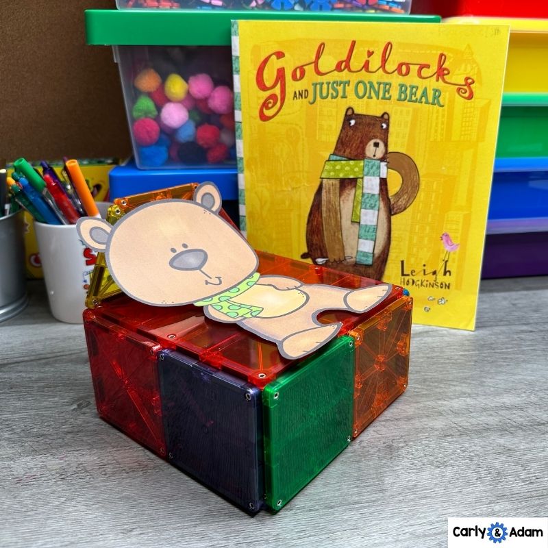 Goldilocks and Just One Bear Fractured Fairy Tale STEM Activity Read Aloud — preview 7