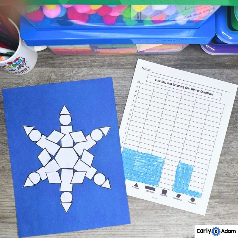The Story of Snow Snowflakes Winter STEM Activity 2D Shapes — preview 5