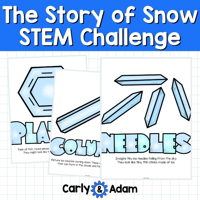 The Story of Snow Snowflakes Winter STEM Activity 2D Shapes — preview 7