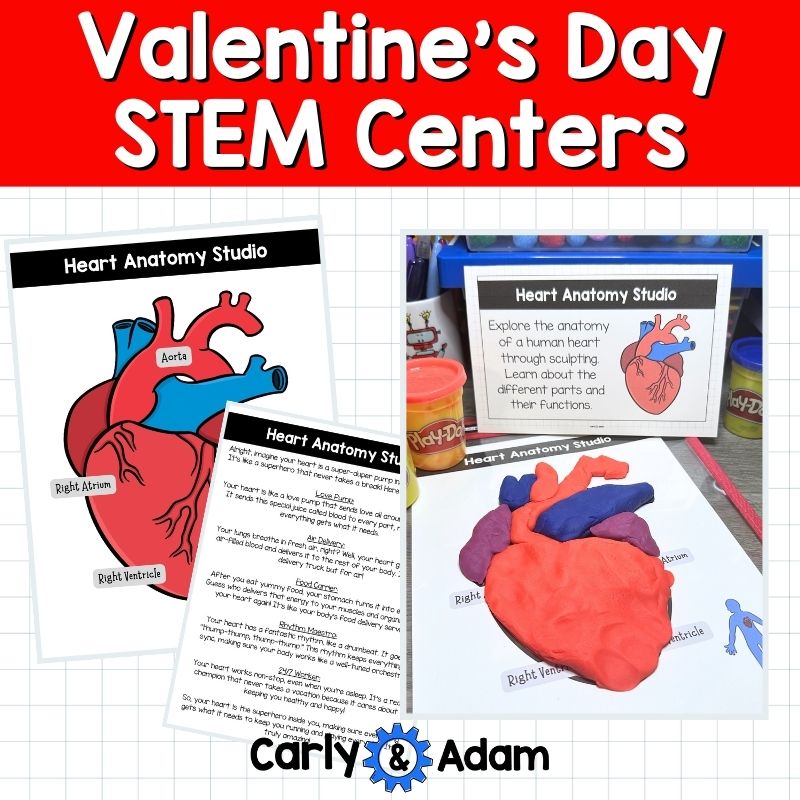 Valentine's Day STEM Centers Valentine's Cards, Creativity, Hearts, Party — preview 7