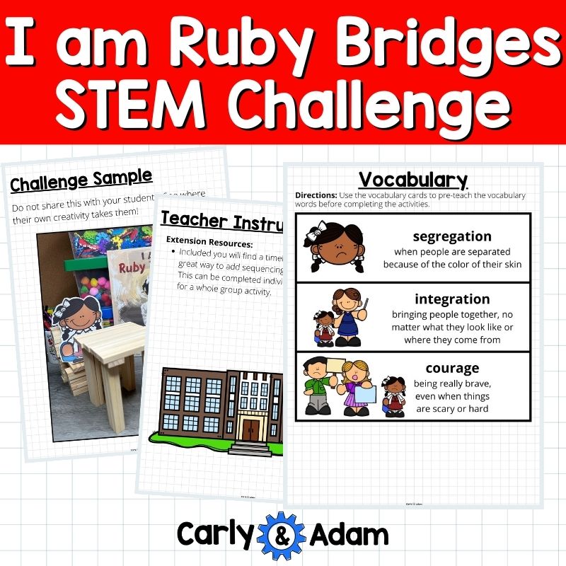 I Am Ruby Bridges READ ALOUD STEM™ Activity — preview 2