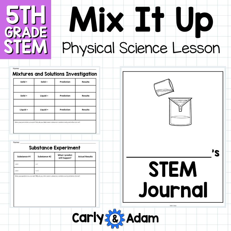 Mix it up! Read Aloud 5th Grade STEM Activity Mixtures and Solutions — preview 7