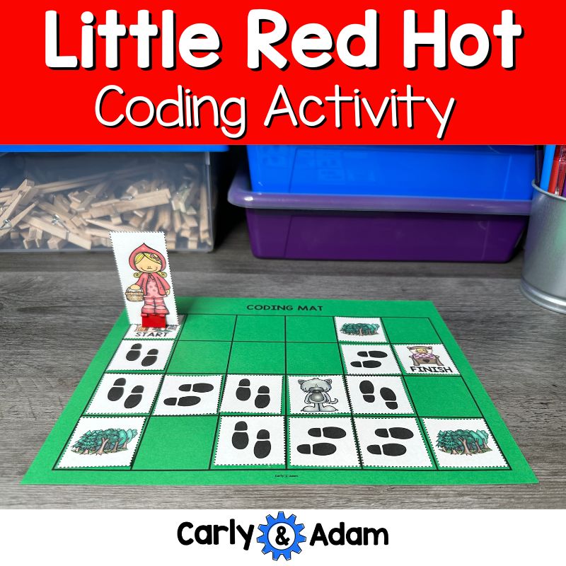 Little Red Hot Fractured Fairy Tale Coding Activity — preview 1