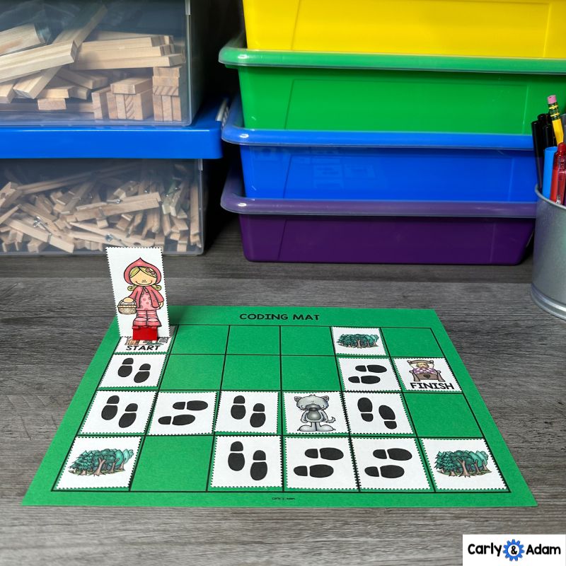 Little Red Hot Fractured Fairy Tale Coding Activity — preview 5