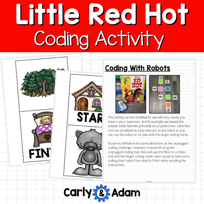 Little Red Hot Fractured Fairy Tale Coding Activity — preview 6