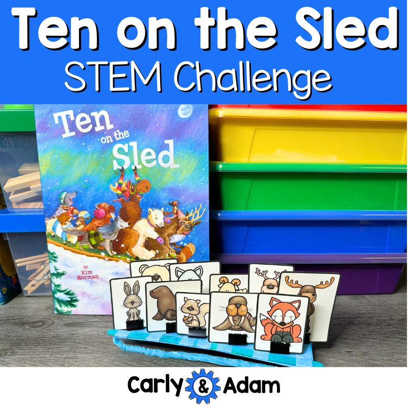 Ten on the Sled Read Aloud Winter STEM Activity — preview 1