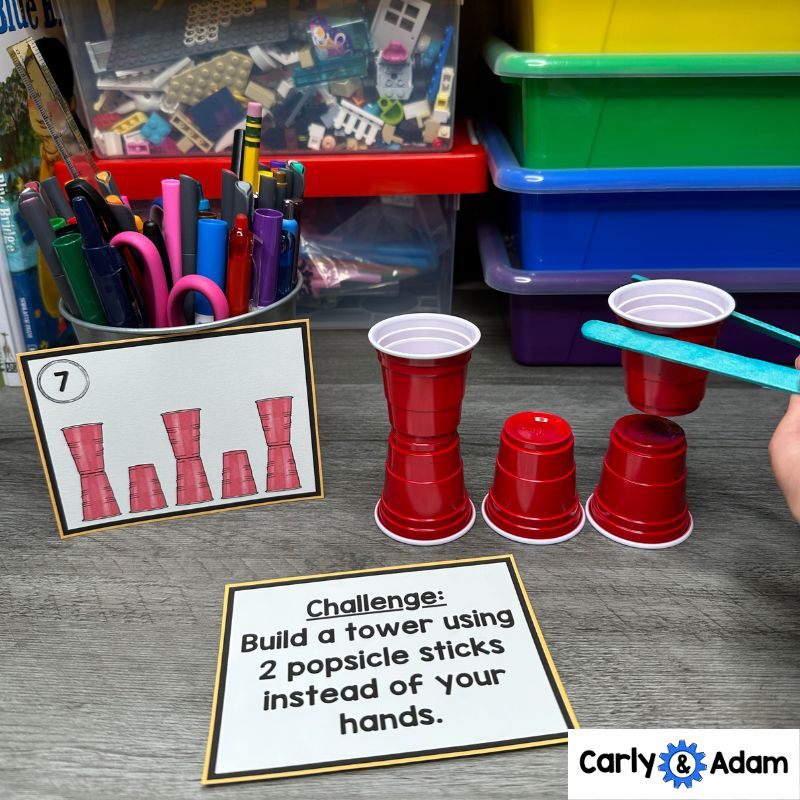 We Don't Eat Our Classmates Activity Read Aloud STEM Cards, Craft — preview 3