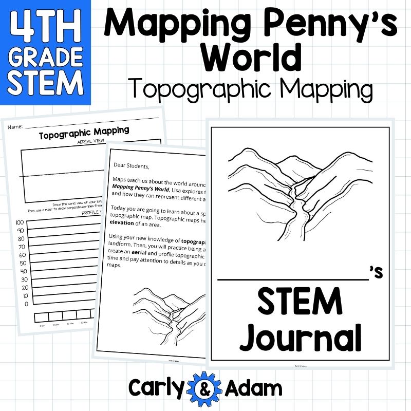 4th Grade Science Mapping Penny's World Read Aloud STEM Challenge Topography — preview 6