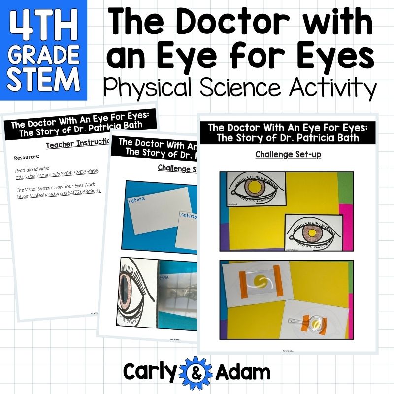 4th Grade Science The Doctor with an Eye for Eyes Read Aloud STEM Challenge — preview 6