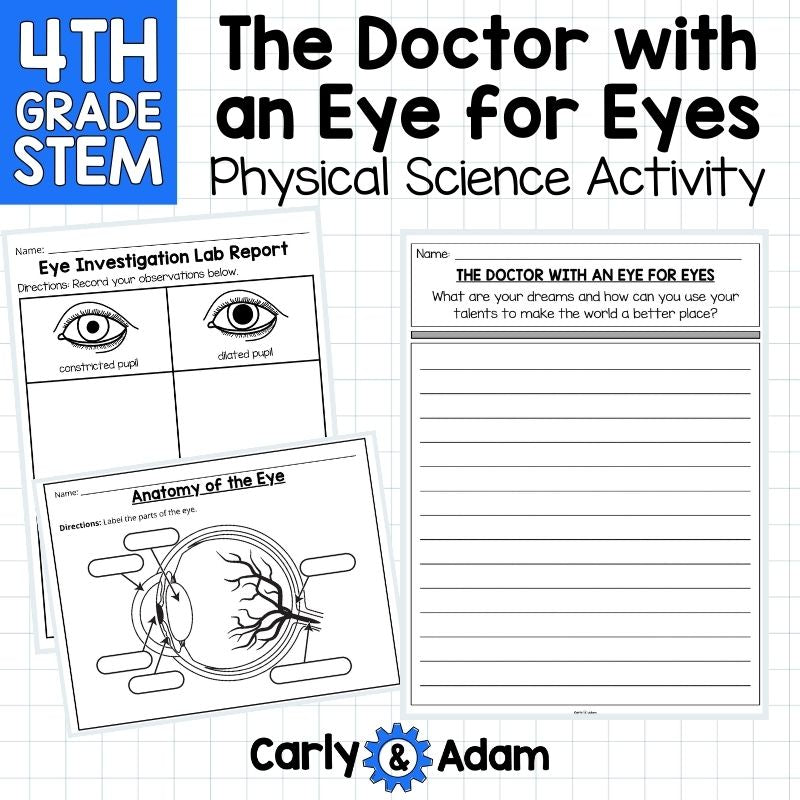 4th Grade Science The Doctor with an Eye for Eyes Read Aloud STEM Challenge — preview 9