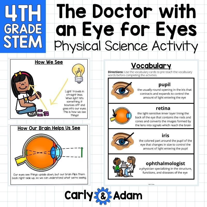 4th Grade Science The Doctor with an Eye for Eyes Read Aloud STEM Challenge — preview 10