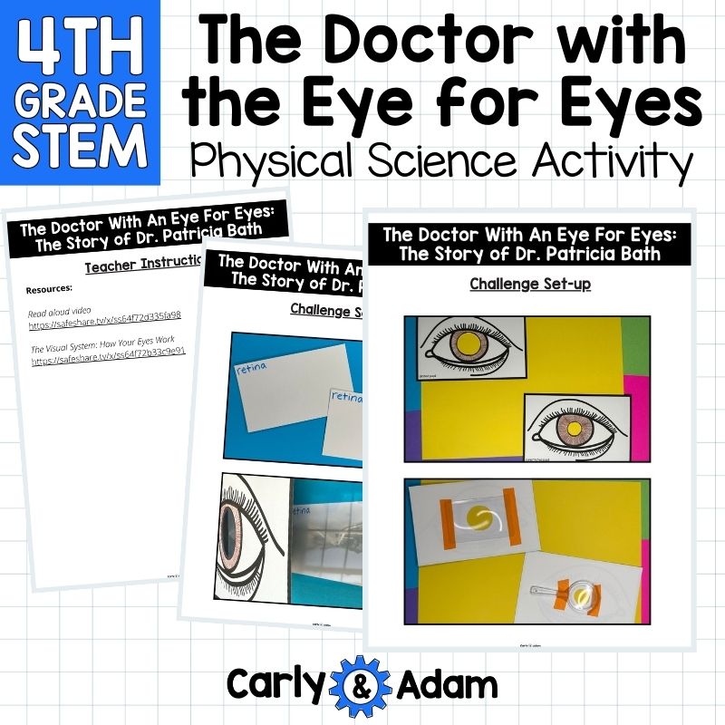 4th Grade Science The Doctor with an Eye for Eyes Read Aloud STEM Challenge — preview 15