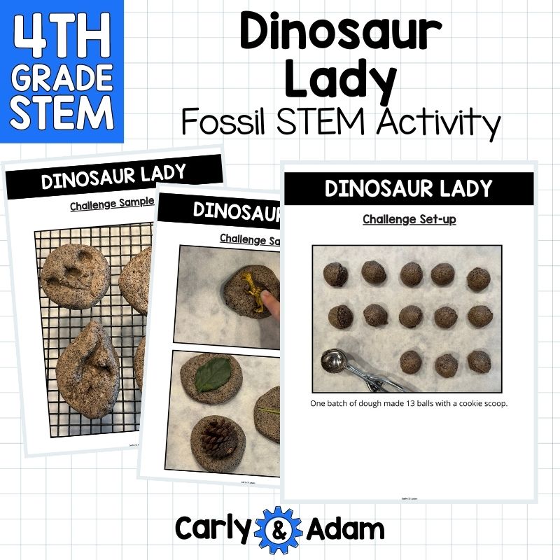 4th Grade Science Dinosaur Lady Read Aloud STEM Challenge Make Fossils — preview 3