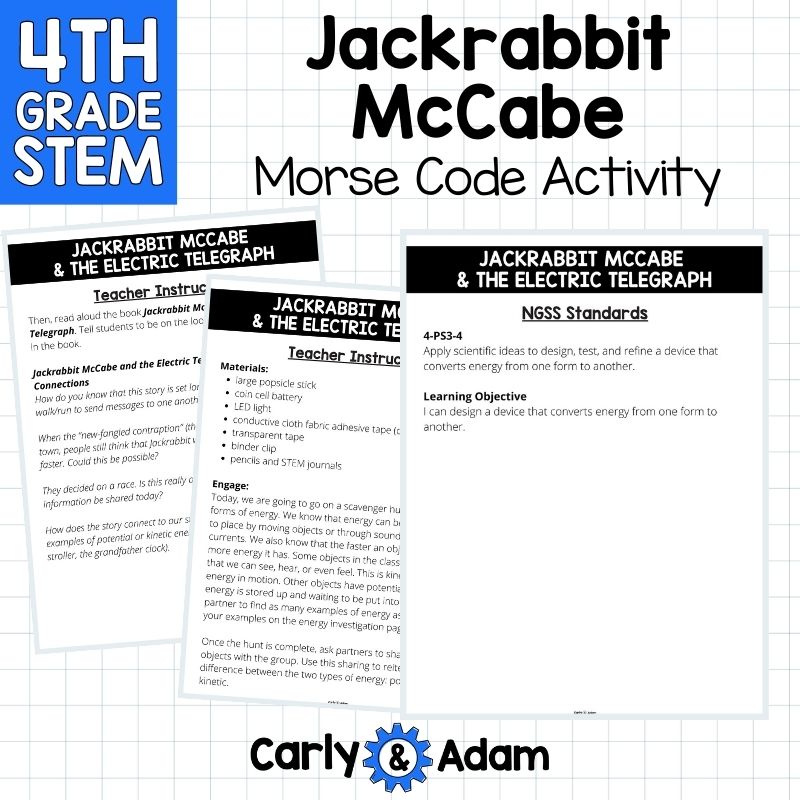 4th Grade Science Lesson Electric Circuits - Jackrabbit McCabe - Morse Code — preview 3