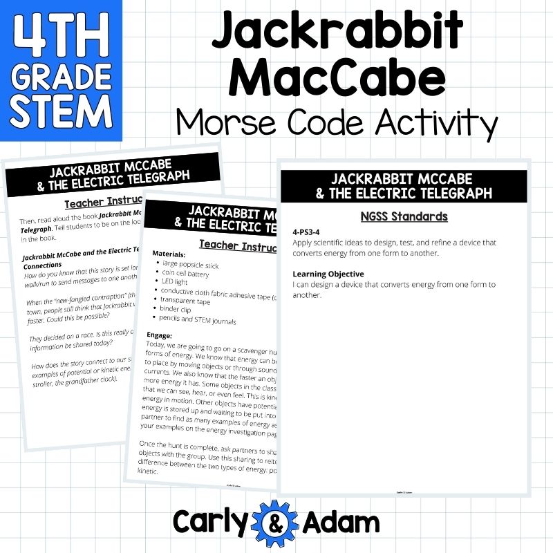 4th Grade Science Lesson Electric Circuits - Jackrabbit McCabe - Morse Code — preview 10