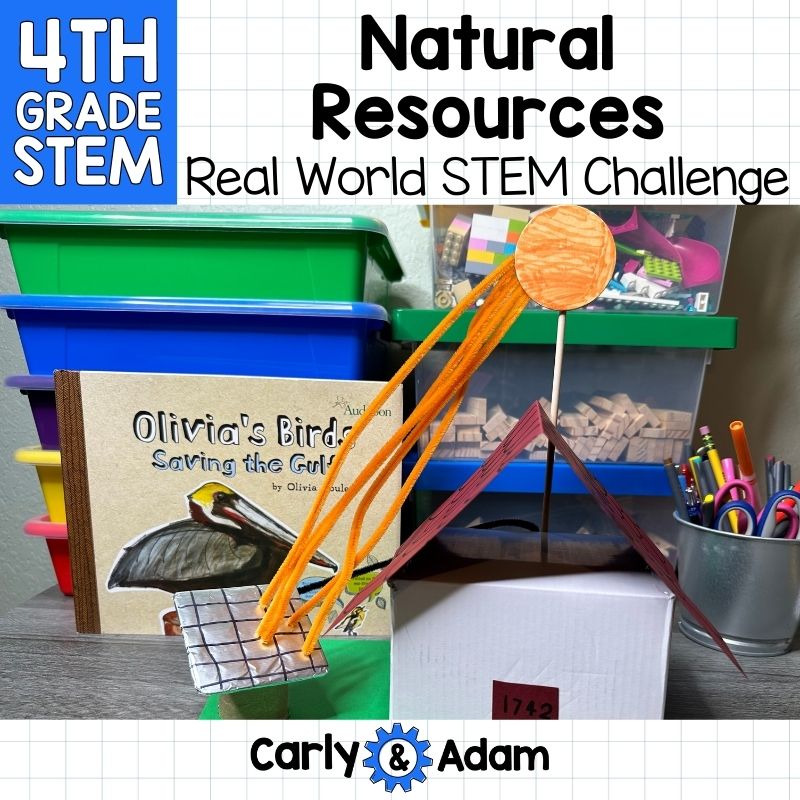 4th Grade Science Renewable and Non-renewable Resources STEM Challenge — preview 1
