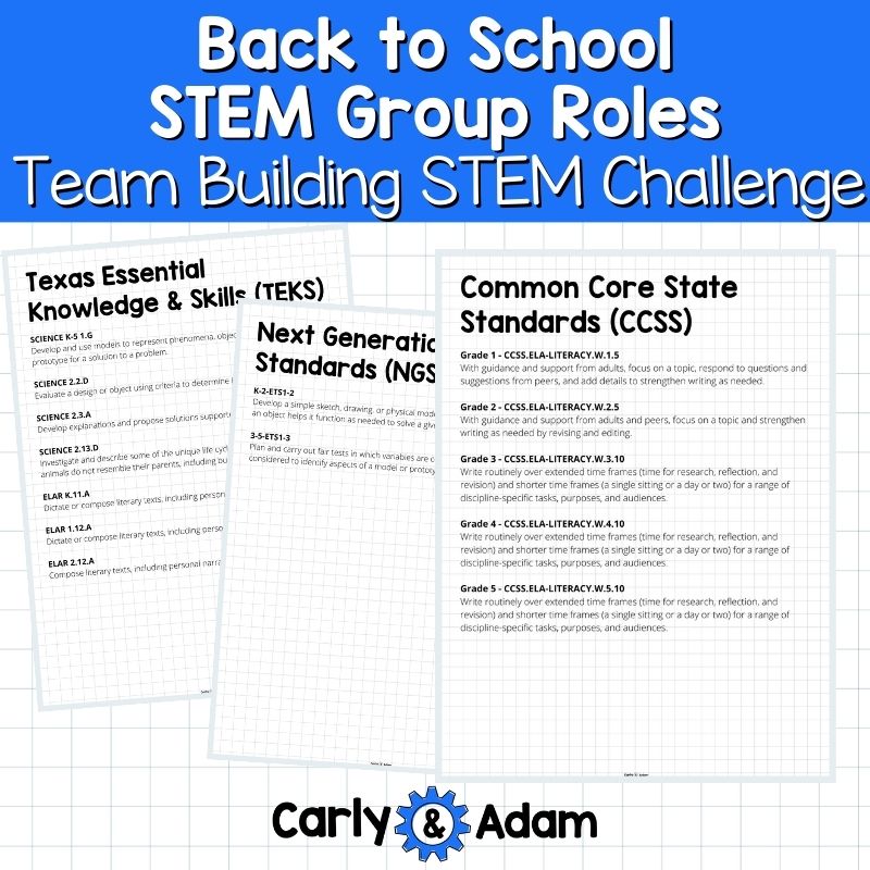 Back to School Team Building Activities STEM Challenge with Group Roles — preview 4