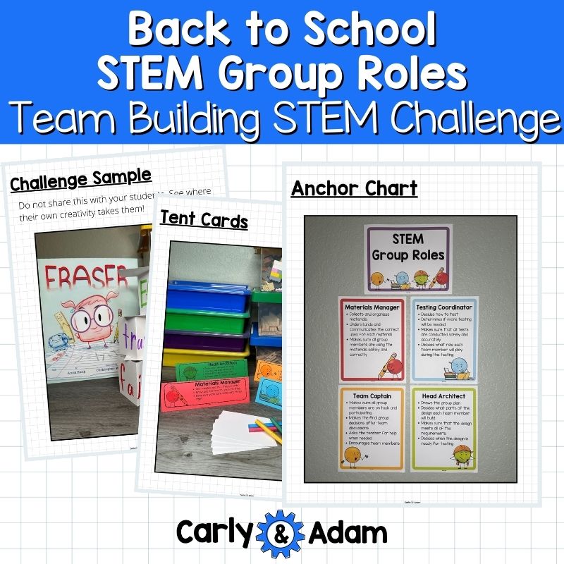 Back to School Team Building Activities STEM Challenge with Group Roles — preview 8