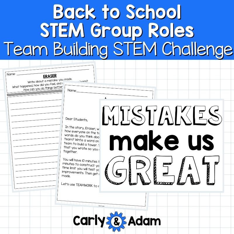 Back to School Team Building Activities STEM Challenge with Group Roles — preview 11