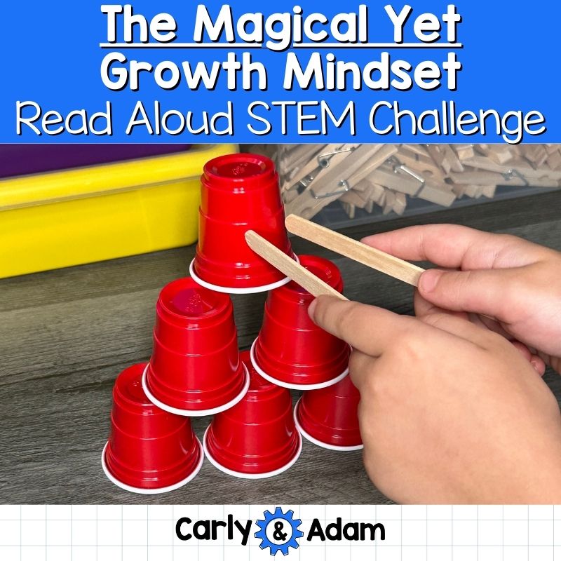 Growth Mindset Activity The Magical Yet STEM Productive Struggle Cup Stacking — preview 1